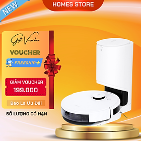 Mua Robot Hút Bụi Lau Nhà Ecovacs N8 Pro Plus Kết Nối App Công nghệ OZMO 2.0 Lực Hút 2600 Pa Phù Hợp Diện Tích 200m2 Với Công Suất 40W - Hàng Chính Hãng