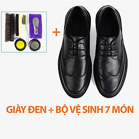 Giày nàm đế cao cao cấp G124 - Da bò Nappa cao cấp - Phong cách trẻ trung năng động, chính hãng - 43 - Kèm bộ vệ sinh