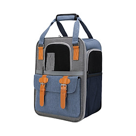 Portable Cat Carrier Backpack Dog Travel Bag with Shoulder Strap for Kitten