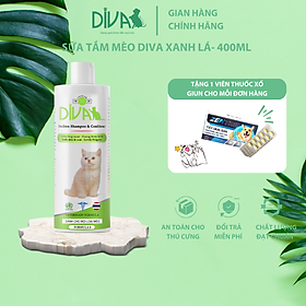 SỮA TẮM MÈO DIVA XANH LÁ 400ML (DIVA FORMULA 6)