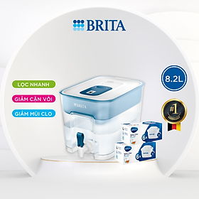 Combo bình lọc nước Brita Flow 8.2L + 2 hộp pack 6 (12 lõi) dùng trong 1 năm