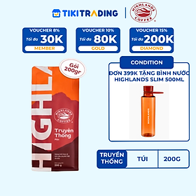 Cà phê Rang xay Truyền Thống Highlands Coffee 200g