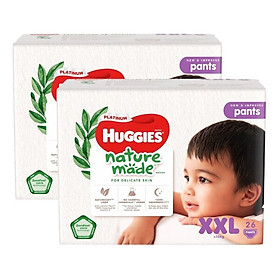 (GIAO NHANH 2H) Tã/bỉm quần cao cấp Huggies Nature made đủ size M58/L44/XL38/XXL26 Vaca Baby House