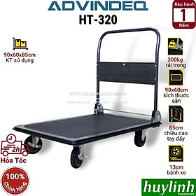 Mua Xe kéo đẩy hàng 4 bánh sàn thép Advindeq HT-320 - tải trọng 320kg - Chính hãng