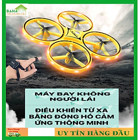 MÁY BAY KHÔNG NGƯỜI LÁI UFO ĐÈN LED ĐIỀU KHIỂN TỪ XA BẰNG ĐỒNG HỒ CẢM ỨNG THÔNG MINH 