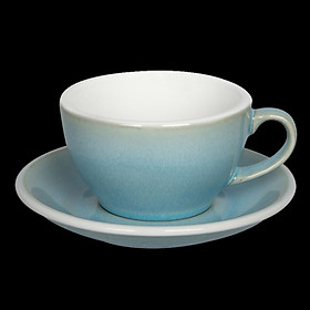 Ly Egg 250ml Cappuccino Cup & Saucer (POTTERS COLOURS) - Loveramics