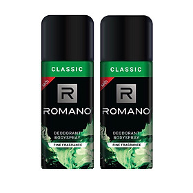 Combo 2 Xịt toàn thân Romano Classic cổ điển lịch lãm 150ml
