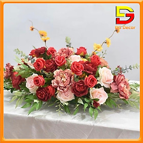 Mua Lẵng Hoa Lụa Trang Trí Để Bàn Họp Hội Thảo Hội Nghị Sự Kiện Sinh Nhật Lễ Cưới Sang Trọng DC-25