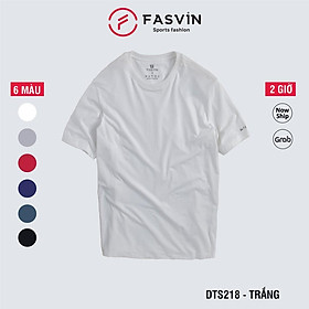  Áo thun nam Fasvin TS20218.HN ngắn tay không cổ vải cotton