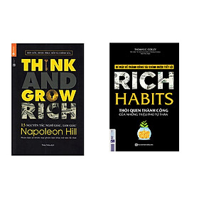 Hình ảnh Combo sách 13 Nguyên Tắc Nghĩ Giàu Làm Giàu - Think And Grow Rich và Rich Habit - Thói Quen Thành Công Của Những Triệu Phú Tự Thân tặng cuốn rèn luyện kĩ năng cho bé