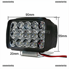 Đèn Pha LED siêu sáng 15 Bóng 1000lm Hỗ trợ sáng tối đa cho các phương tiện