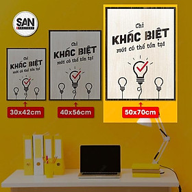 Mua Tranh động lực SAN003  tranh slogan hay ý nghĩa trang trí văn phòng làm việc