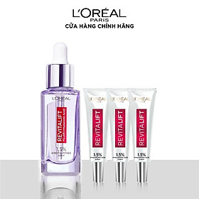 Bộ Serum siêu cấp ẩm Hyaluonic Acid 1.5% & 3 Serum Mini L'Oreal Paris