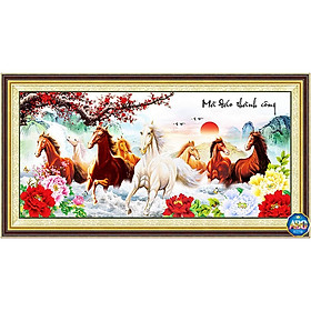 Mua Tranh đính đá ngựa Mã Đáo Thành Công. Kích thước: 100*49cm