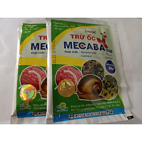 Combo 2 gói trừ ốc MECABA 10GR - gói 50 gram