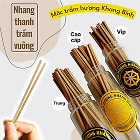 Mua Khang Bình Combo 3 phân khúc Nhang thanh trầm hương dạng vuông dài 10cm ( 60 cây ) Trung - Cao cấp - Vip   trầm sạch tự nhiên Ít khói mùi thơm thanh ngọt dịu nhẹ