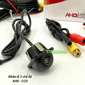 Camera lùi AHD cam lề, cạp lề, 3 chế độ AHD_CCD Chân Nấm nhấn 1080p Full HD Len Mắt Cá CHIP SONY Siêu Nét