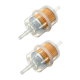 2 Packs Universal Motorbike Car Inline Fuel Petrol Filter Fits 6mm 8mm Pipes