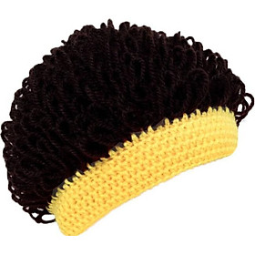 Fashion Children Hat Toddler Kids Baby Boys Girls Handmade Cotton Wool Baby Hat Boys and Girls Wig Cap 1-3T
