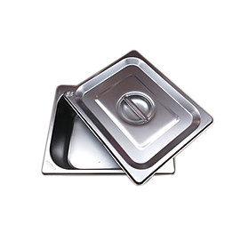 Khay topping inox 304 chữ nhật 1/2