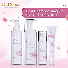 Bộ 4 Sản Phẩm Chăm Sóc Vùng Kín Phụ Nữ Dr.DOuxi- Dung Dịch Vệ Sinh + Kem Dưỡng Hồng Và Se Khít Vùng Kín + Xịt Phụ Khoa + Nước giặt ta đổ lót Dr.Douxi