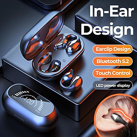 TWs Bluetooth 5.2 tai nghe với tai nghe không dây mic