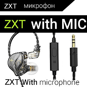 QKZ ZXT MT1 mới nhất trong tai nghe tai nghe DJ DJ IEM Earbud Hifi Sport Tiêu đề khử nhiễu M10 TA1 ST1 V90S T300 X7