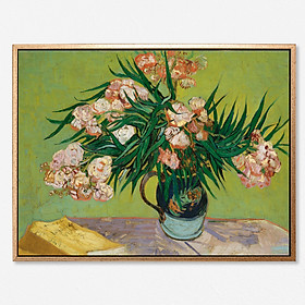 Oleanders – Tranh canvas trang trí treo tường Vincent Van Gogh 60 x 80 cm