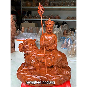 Mua Tượng phật địa tạng vương bồ tát bằng gỗ hương đá kt 30x28x17cm