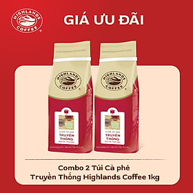 Combo 2 Túi Cà Phê Bột Truyền Thống Highlands Coffee 1Kg