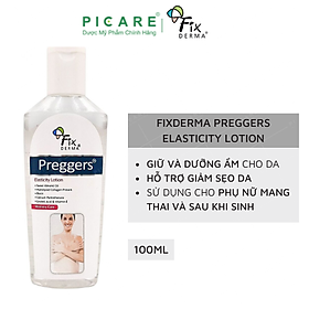 Lotion dưỡng ẩm, giảm vết rạn Fixderma Preggers Elasticity Lotion (100ml)