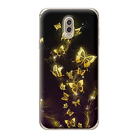 Ốp lưng cho Samsung Galaxy J7 Plus nền bướm vàng 1 - Hàng chính hãng