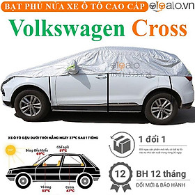 Bạt phủ nửa nóc xe Volkswagen Cross vải dù 3 lớp