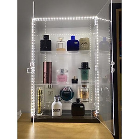 Mua Tủ trưng bày mỹ phẩm có đèn led-Tủ mica cao cấp size lớn(40x15x60cm)