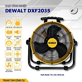 Quạt Sàn Công nghiệp Dewalt 20inch DXF2035 - Hàng chính hãng