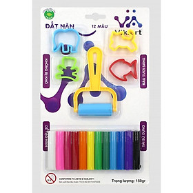 Đất nặn 12 mầu Vikiart
