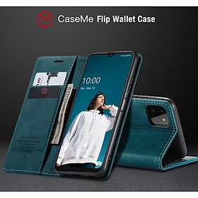 Bao da bò dạng ví chính hãng Caseme dành cho Samsung Galaxy A22 5G - Hàng nhập khẩu