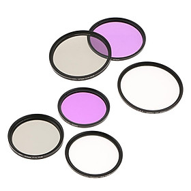 52mm 67mm Lens Filter Kit, UV Filter  + CPL Filter  + FLD Filter  Set for Canon Nikon Sony Camera