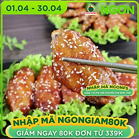 [Chỉ giao HN] - Cánh Gà Khúc Giữa Khay 1Kg Hút Chân Không