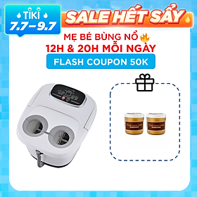 Bồn ngâm chân massage cao cấp USA 4 con lăn tự động Serenelife SLFTSP18 nhập khẩu