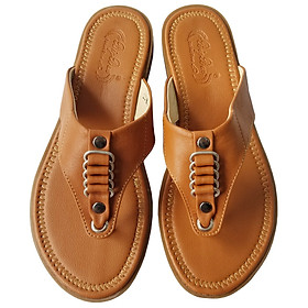 Dép Xỏ Ngón Nữ Da Bò Thật BIGGBEN Cao Cấp DXN51