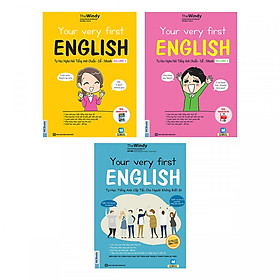 Combo Trọn Bộ 3 Cuốn  Your Very First English - Tự Học Nghe Nói Tiếng Anh  ( tặng kèm bookmark )