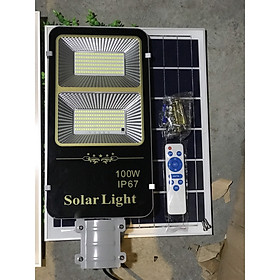 Mua Đèn đường led năng lượng mặt trời bàn chải 400w 300w 200w 100w sân vườn chống nước IP67 vỏ nhôm đúc có Giấy Bảo Hành