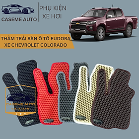Thảm Trải Sàn, Lót Sàn Ô Tô Cao Su Eudora CloudFoam Thiết Kế Theo Xe Dành Cho Xe CHEVROLET COLORADO, Chống Nước, Không Mùi, Ngăn Bụi Bẩn, Dễ Vệ Sinh - Hàng Chính Hãng