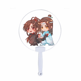 Quạt tròn cán nhựa IN HÌNH Hệ Thống Tự Cứu Của Nhân Vật Phản Diện manhua đam mĩ chibi