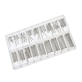 180Pcs Stainless Steel Watch Band Link Cotter Pins Bar Tool Case Watchmaker