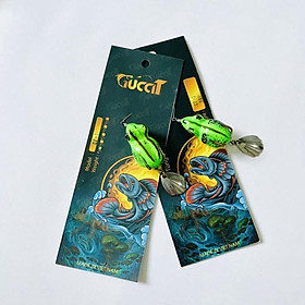 Mồi câu lure nhái hơi CF 3.8cm / 6.5gr Phukiencaulure25 nhái hơi lưỡi titan, hoa văn ngẫu nhiên làm thủ công tỉ mỉ