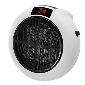 Quạt sưởi ấm dùng cho phòng ngủ, nhà tắm mini TQM.01 công suất 900W - Quạt sưởi mini cắm điện di động có điều khiển từ xa