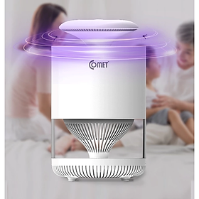Đèn Diệt Côn Trùng COMET CM078 3W cắm điện trực tiếp, 8 bóng đèn LED, sử dụng tia ánh sáng tím và quạt hút diệt muỗi và lọc không khí