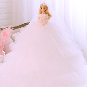 Búp bê Barbie cho bé gái váy nhiều tầng 010